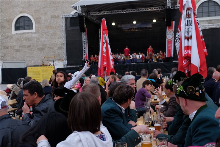 Residenzplatz ve Festspiele der Blasmusik